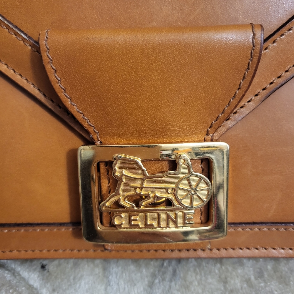 RARE Authentic Vintage Celine  horse carriage shouder bag - Picture 4 of 16